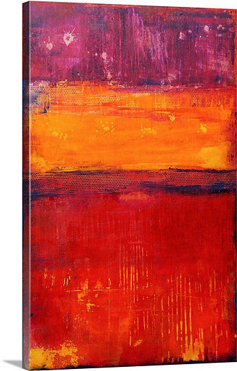 «Gnadenhutten Street Joueurs» par Erin Ashley, reproduction d'art sur toile, H 36 po x l 24 po x P 1,25 po