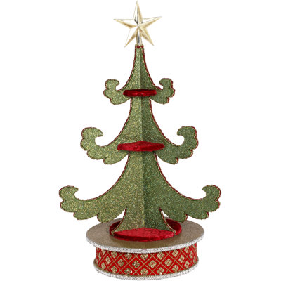 Arbre de Noël rotatif avec base