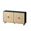 Armoire de rangement polyvalente en rotin pour différentes pièces, améliorant l'organisation