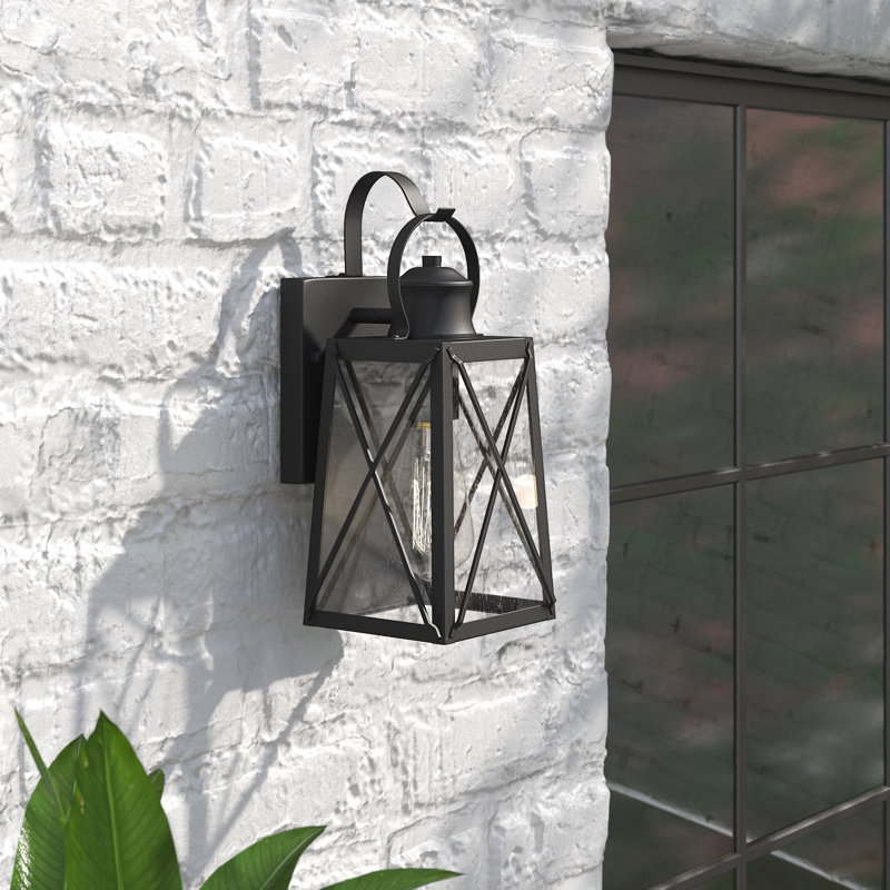 Jeramiah Wall Light, 1 Light, Matte Black