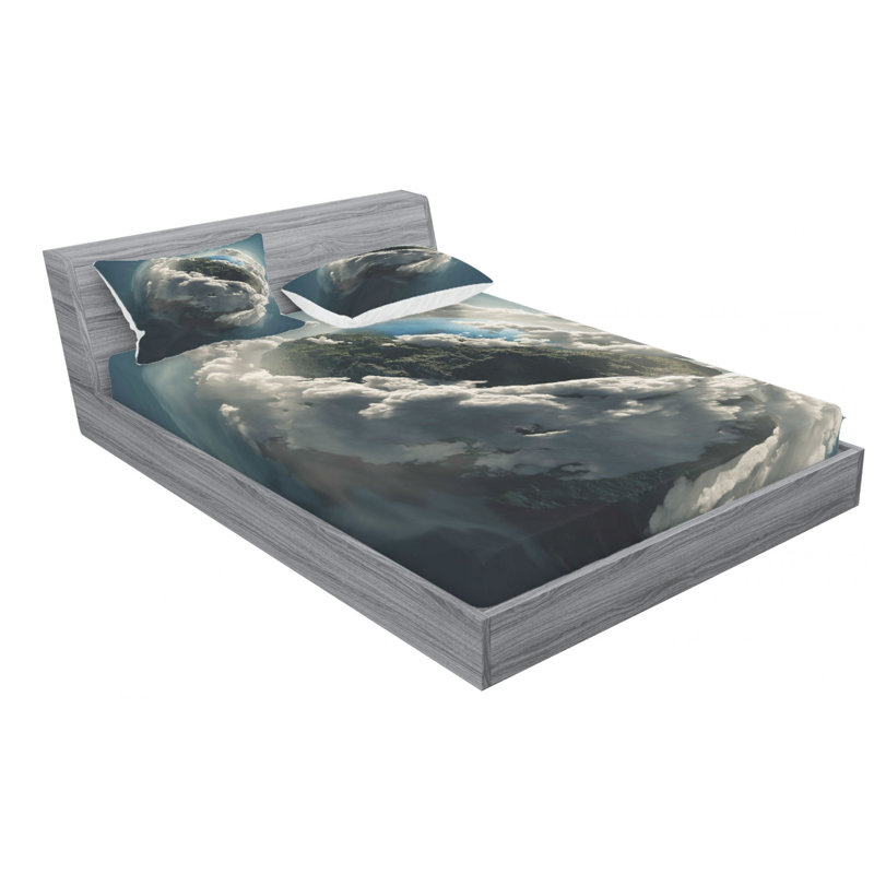 Earth Microfiber Sheet Set, Full Sheet Set + Fitted Sheet + 2 Pillowcases