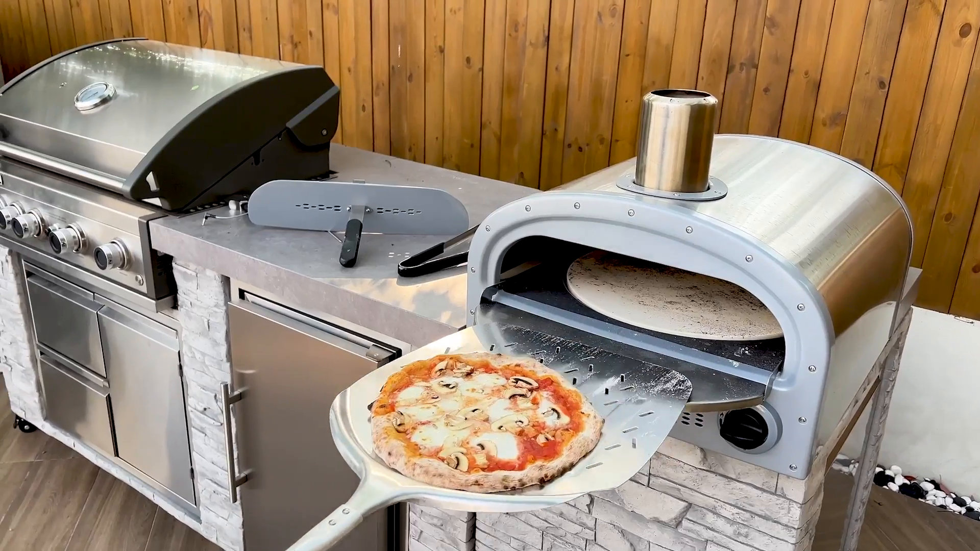 Prokan Kano 16 Inches 4-in-1 Outdoor Oven W/ Digital Temp Control