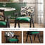 Chaise en velours vert Mid-Century