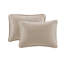 Ensemble de courtepointe réversible en coton kaki - Ensemble de literie 3 pièces très grand / très grand californien avec 2 taies décoratives, couvre-lit texturé léger pré-lavé pour toutes les saisons-122647584-122647586