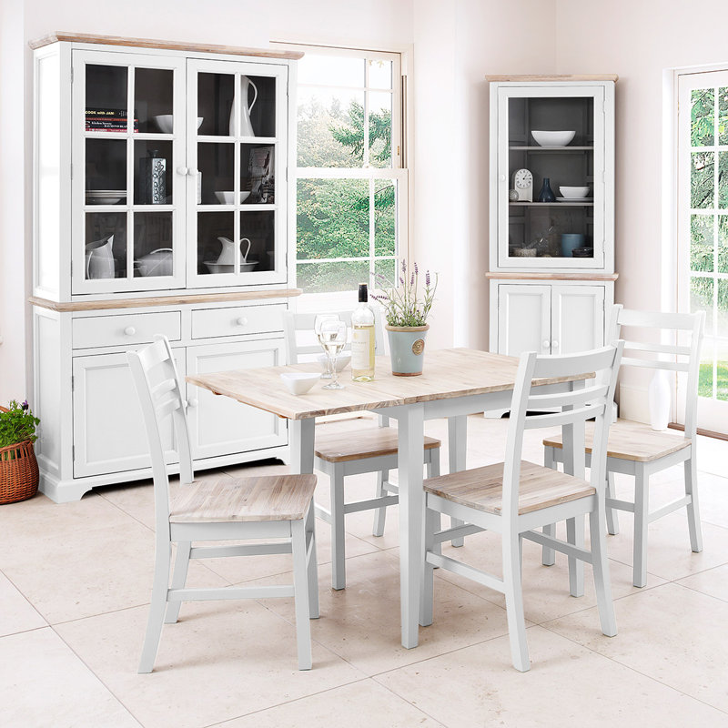 Bayou Drop Leaf Dining Set, White