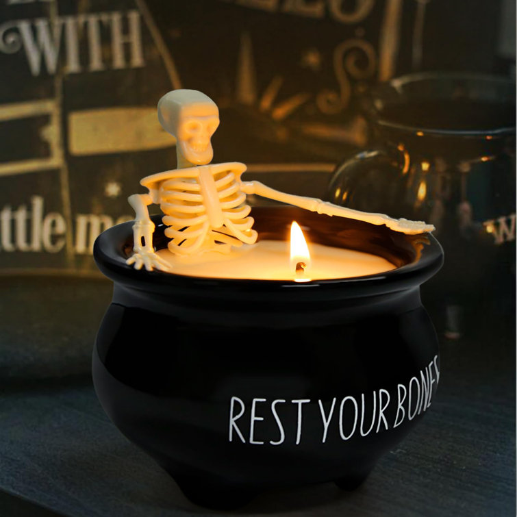 The Holiday Aisle® Halloween Decor - Halloween Skeleton Candles ...