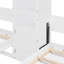 Lits simples blancs à double paroi avec rangement fonctionnel et tablette convertible, parfaits pour les espaces multifonctionnels dans les petites pièces-995935509