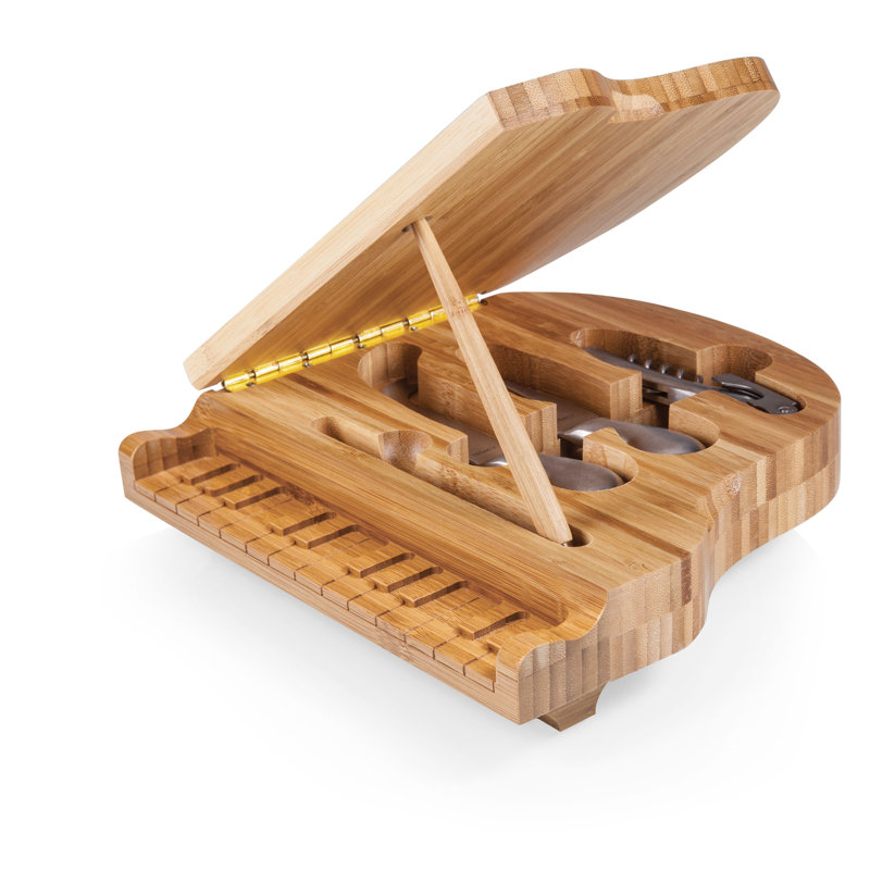 Piano Cheese Cutting Serving Board & Tools Set Cowles