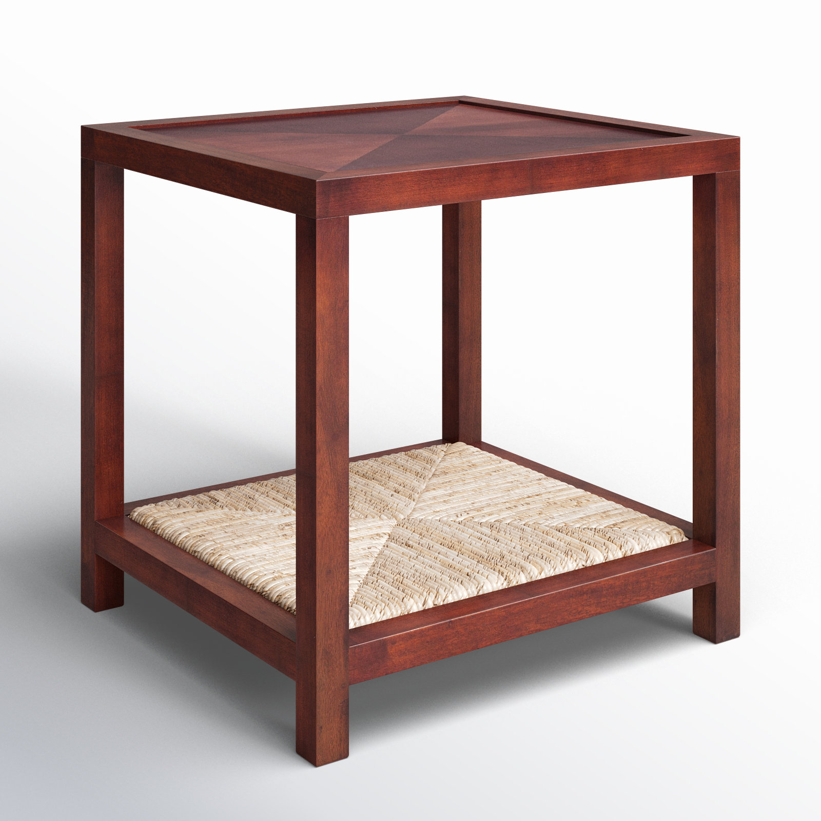 Leon 24" Mahogany End Table, Coffee