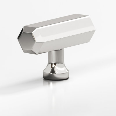 Hexagonal, T Cabinet Knob With Flared Post