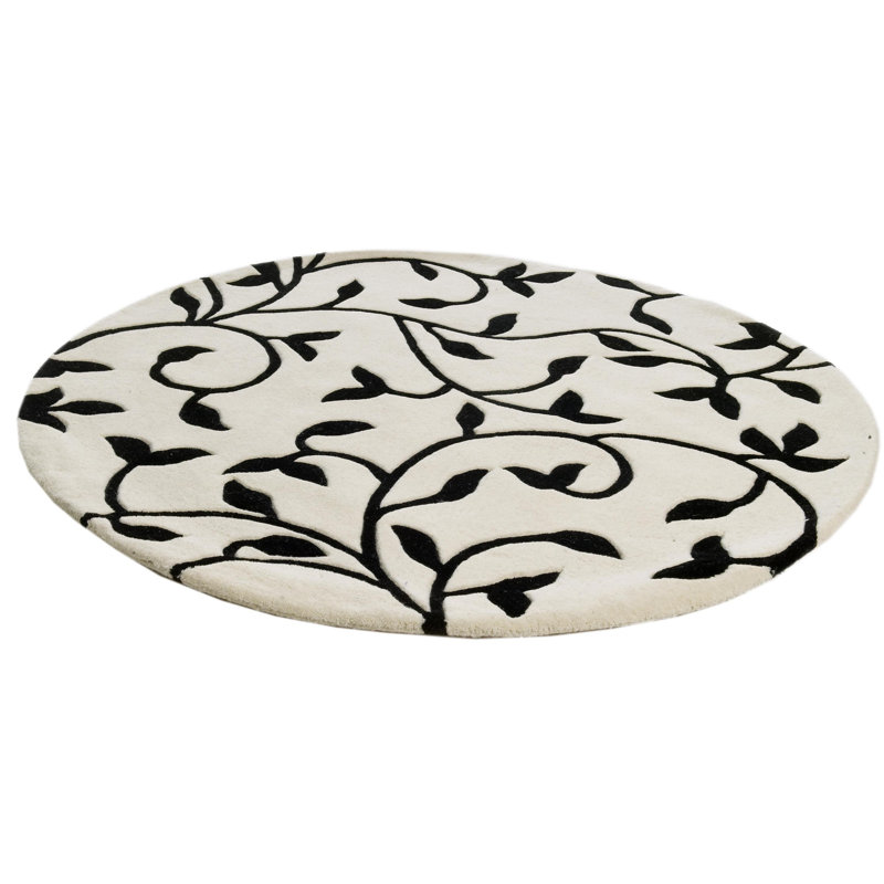 Custer Round Floral Area Rug, Round 140cm