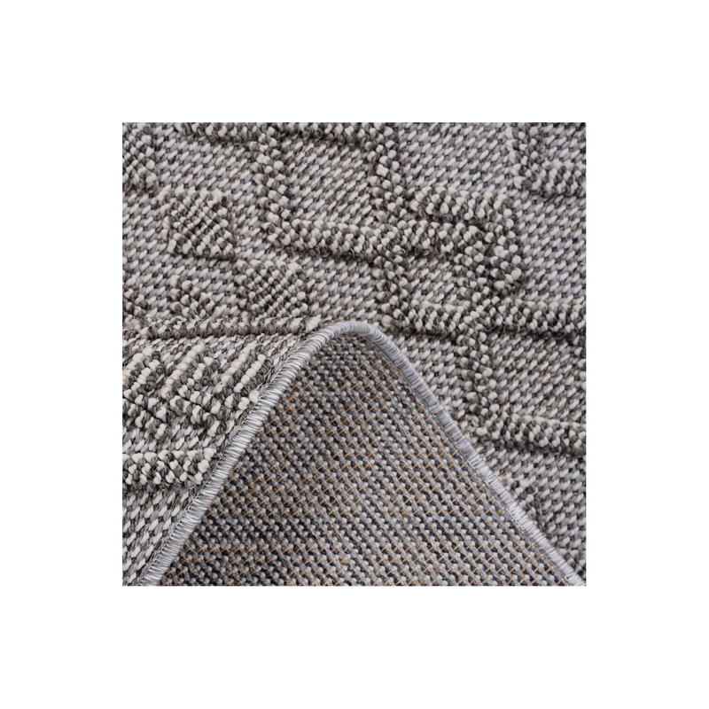 Collection 4X6 Traditional Indoor/Outdoor Area Rug, Rectangle 4' x 6', Light Gray