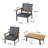 Leslee 4 - Person Patio Conversation Set with Cushions-1803552438