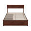 Norla Twin XL Wood Platform Bed with Footboard and Storage Drawers, White-317705633-317705660
