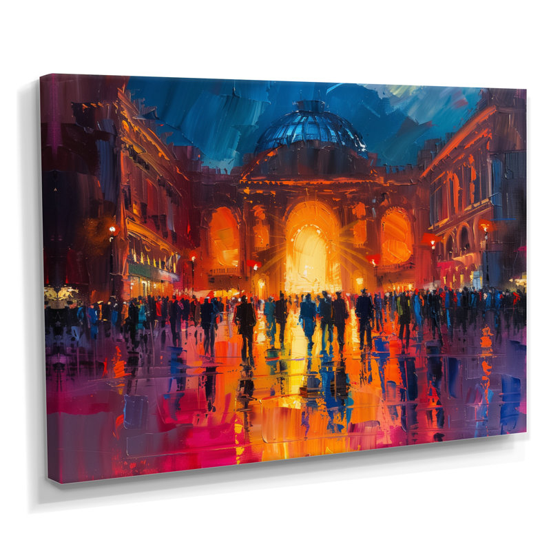 Orange orange, rideau, appel, opéra, impression d'art mural, H 16 po x l 32 po x P 1 po, Toile avec cadre flottant noir