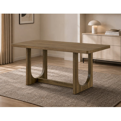 Gatineau 67" Rectangular Trestle Base Dining Table