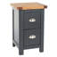 Sartell 2 Drawer Petite Nightstand, Midnight Blue Finish