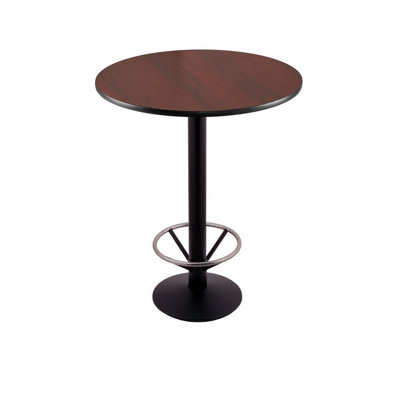 Table à piédestal avec anneau de pied