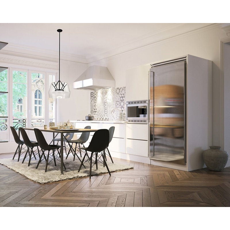 1 - Light LED Pendant, 7.88" H x 11.75" W x 11.75" D, Clear, Black