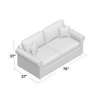 Warrington 76'' Upholstered Sleeper Sofa