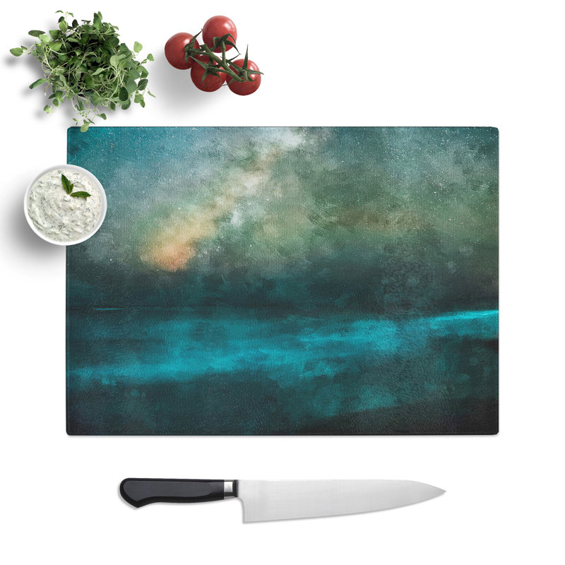 Tempered Glass Stars Above Hawaii Chopping Board, 20 cm x 28.5 cm