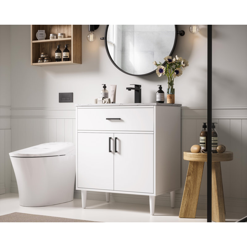 Meuble-lavabo simple de 30 po Chandler, Blanc