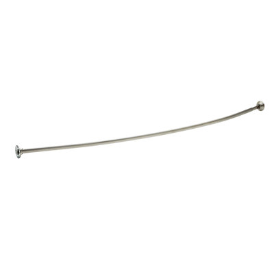 72" Curved Fixed Shower Curtain Rod