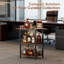 Floor Wine Bottle Rack Black,Brown