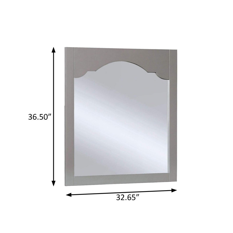 Miroir transitionnel l 32,6 po, blanc