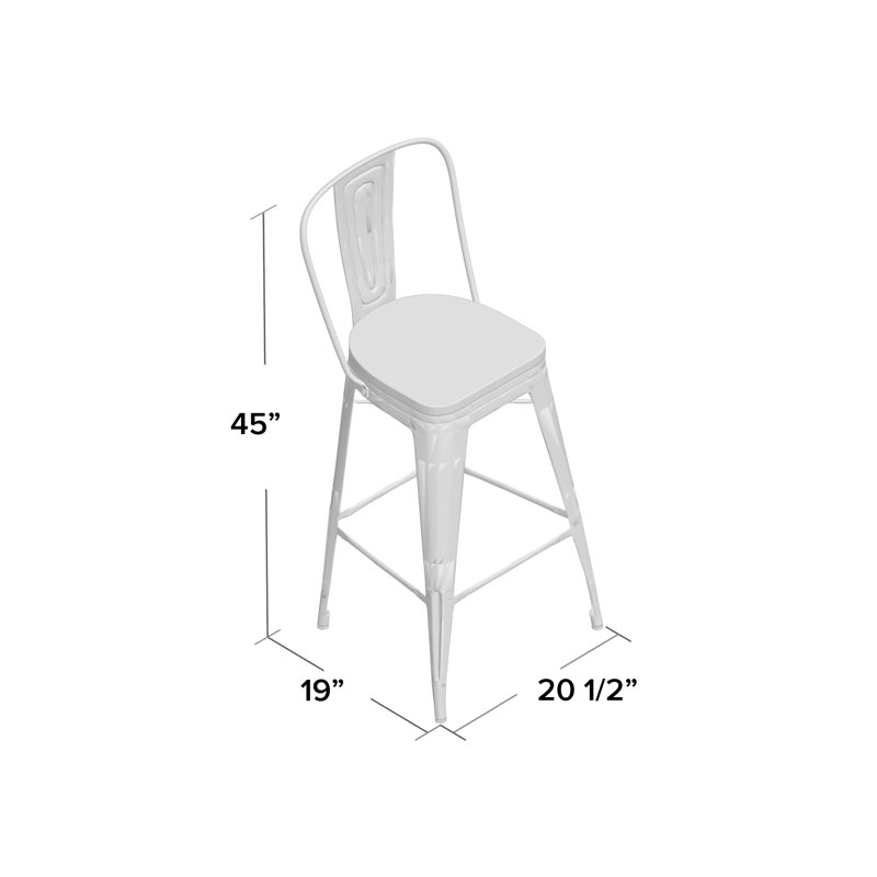 Tabouret de bar Promenade, Bronze