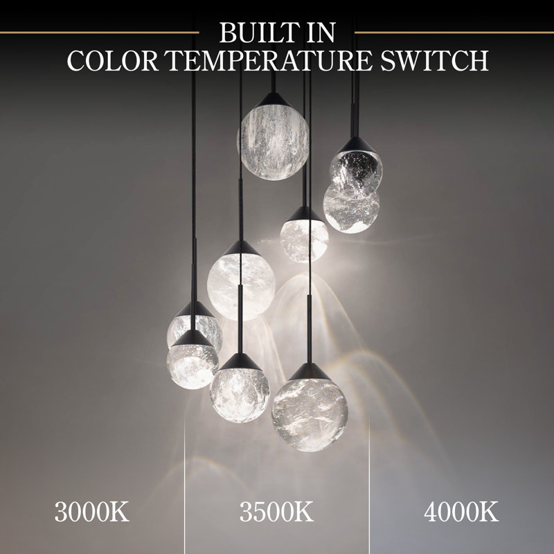 Quest 9 - Light LED Pendant, Black