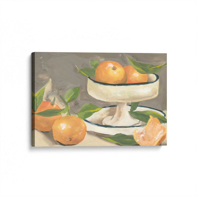«Citrus in Stillness I» par Melissa Wang, reproduction d'art sur toile, H 12 po x l 16 po