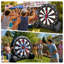 GR8FUN 6FT Inflatable Dart Board Throw Dart with Built-in UL Blower, Giant Dart Throwing Game, Portable Inflatable Soccer Dart Board for Outdoor/Indoor Events, Parties, Carnivals