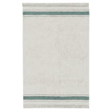 Little Chefs Rectangle Hand Tufted Cotton Area Rug in Natural/Toffee