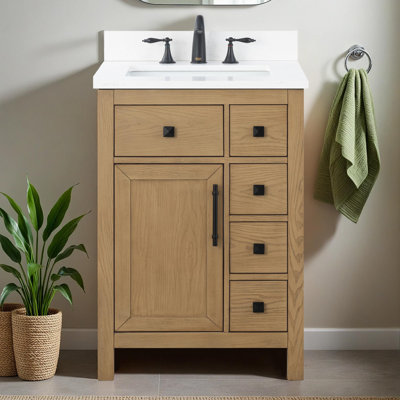 Meuble-lavabo 24 po x 18 po Lavanti avec lavabo Oakford