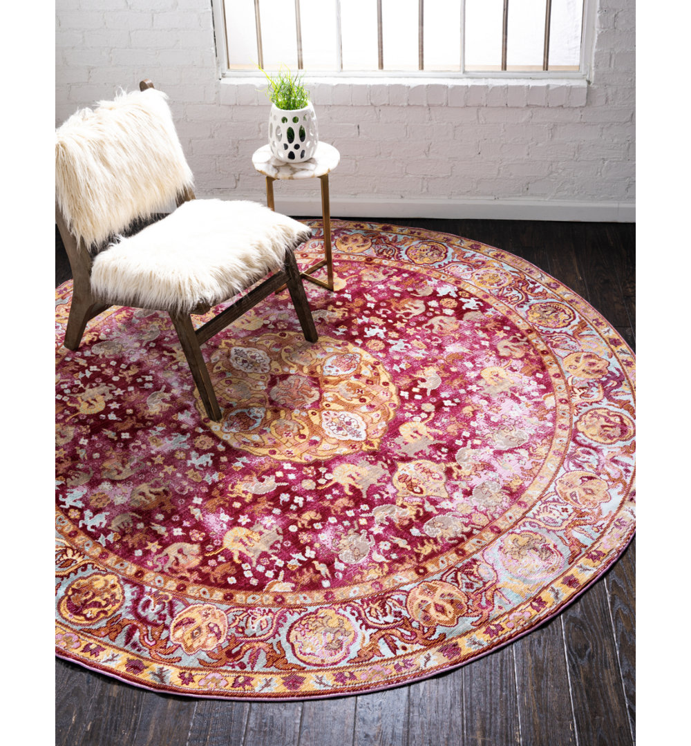 Glasser Oriental Indoor Rug Bungalow Rose Rug 