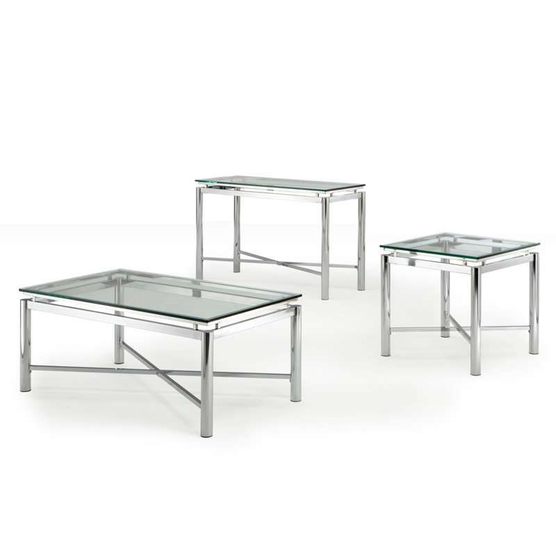 Delara Glass Top Coffee Table