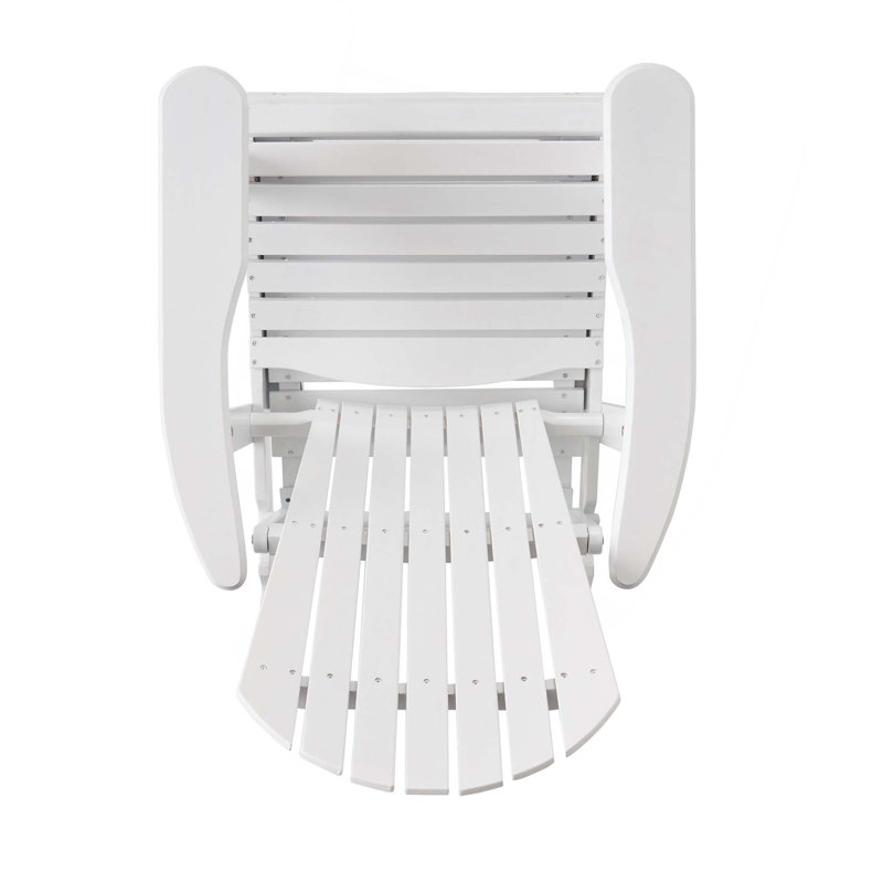 Chaise pliante inclinable Malibu résistante aux intempéries, Blanc