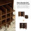 Armoire d'appoint 2 portes avec porte-bouteilles Ayden Mid-Century-1024644540