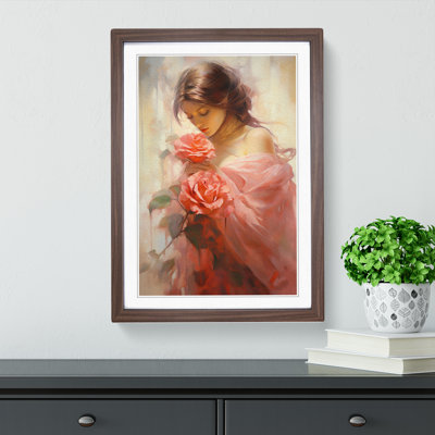 Rose Romanticism No.3 - Single Picture Frame Print on Wood