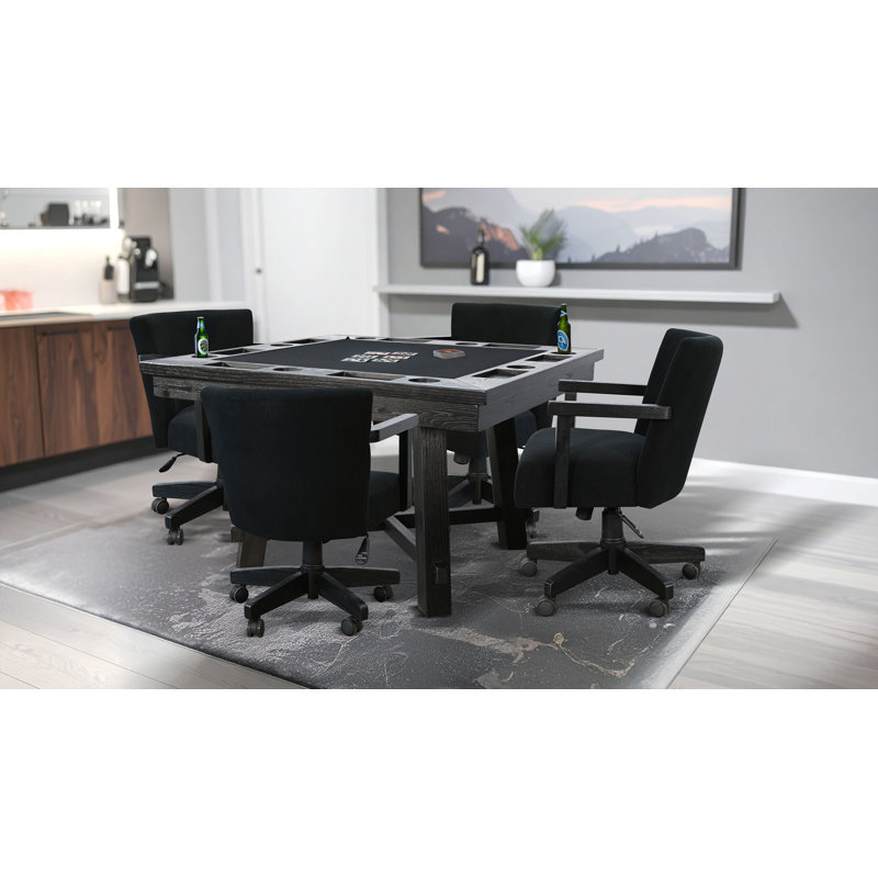 Black Square Reno Poker Dining Table