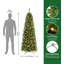 72.05cm H Lighted Artificial Christmas Tree