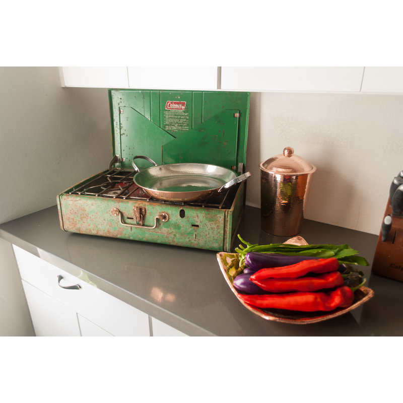 Poêle à paella antiadhésive en cuivre Sertodo, H 3 po x l 18 po x P 18 po