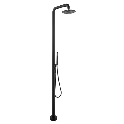 316 Stainless Steel Freestanding Outdoor Shower With Handheld Shower