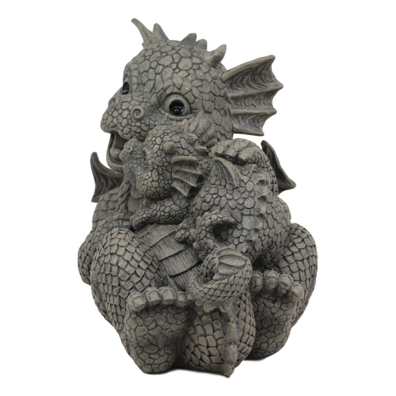 Statue de jardin dragon fantaisiste Qualana