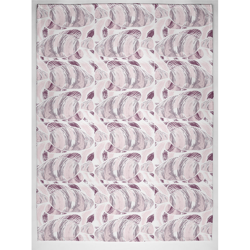Jeté polaire Beach Holiday, L 60 po x l 50 po x P 0,5 po, Mauve