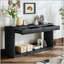 Console 60 po avec 2 tiroirs et placage de bois-1289241172