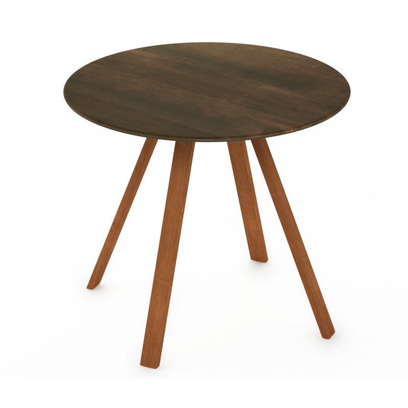 Golston Round Outdoor Dining Table , 36.02 " W 36.02 " D, Walnut