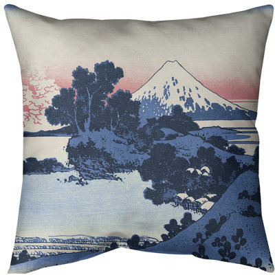 Katsushika Hokusai Reversible Throw Pillow