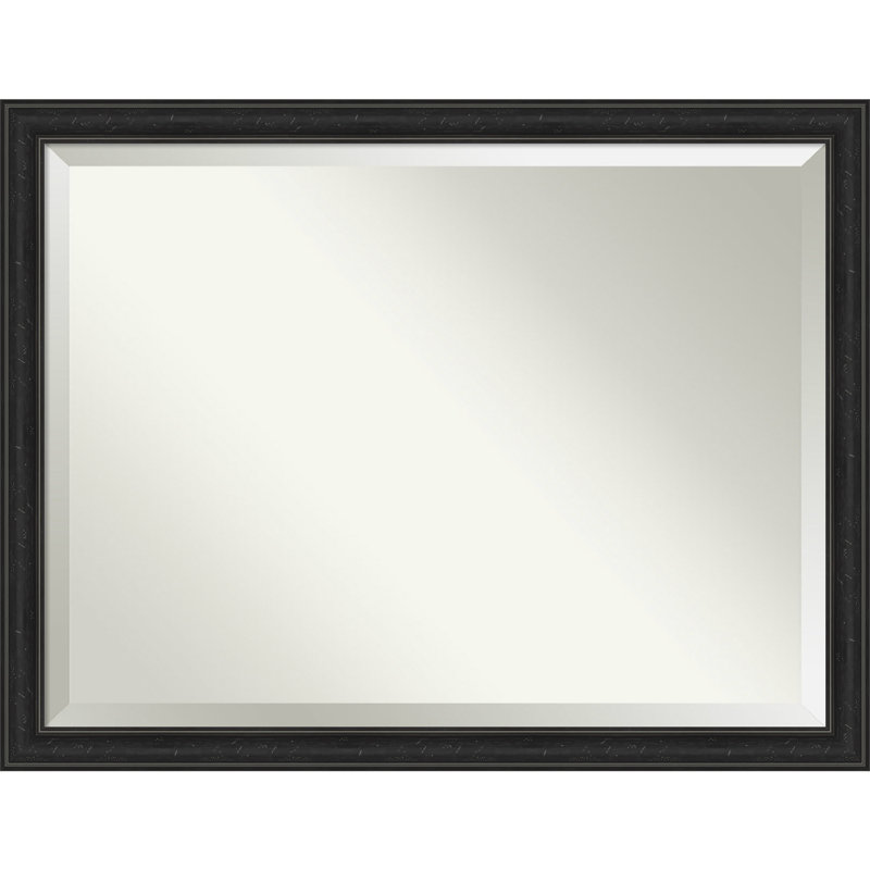 Miroir mural Mcbrayer, 34 po x 44 po, Noir